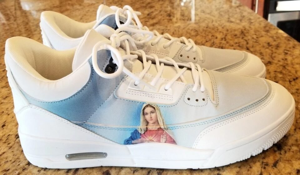 Kito Men’s Mother Mary Tribus Sneakers White Blue Size 11 BRAND NEW in BOX RARE!
