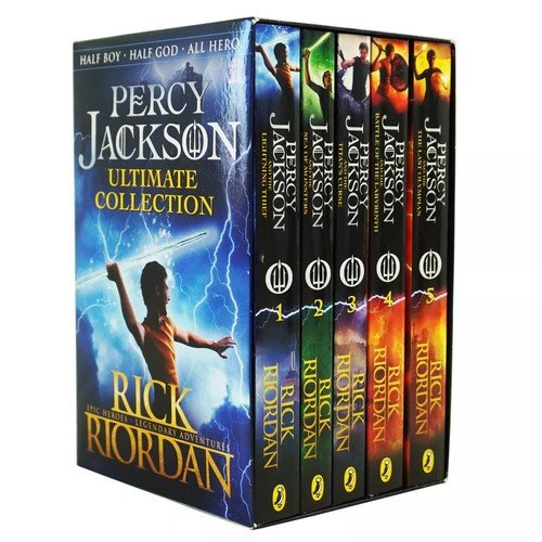 Percy Jackson 5 Books Collection Paperback Box Set - Ages 9-14 - By Rick Riordan