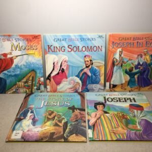 Great Bible Stories book lot Joseph Egypt King Solomon Moses Jesus Baronet