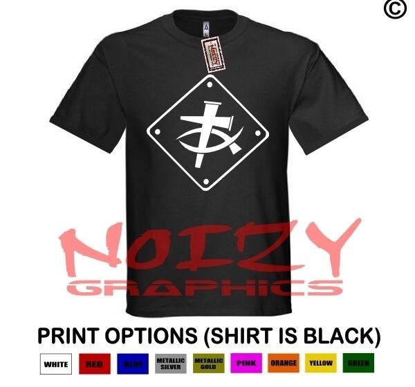Cross Fish #4 Christian Shirt Black T-Shirt Jesus Tribal Faith Bible Religious