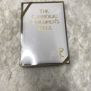 white catholic childrens bible Hardcover Book In Great Condition