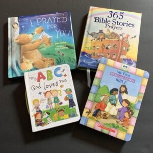 Child Religious Books Bible Stories Prayers ABCs Read Learn Love Lot of 4