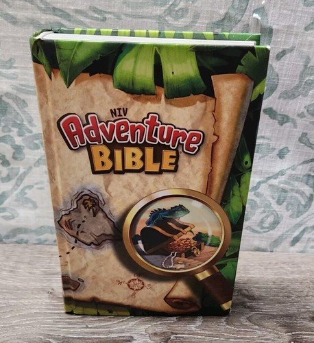 NIV, Adventure Bible, Leathersoft, Gray, Full Color Interior For Kids