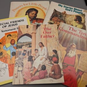 Vintage Lot of 5 Religious Illustrated Children's Picture Books RARE SEE PICS