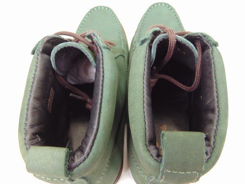 NEW! Marc Joseph NY Casual Boots Youth Kids Schools Shoes Size 3.5 Green Leather