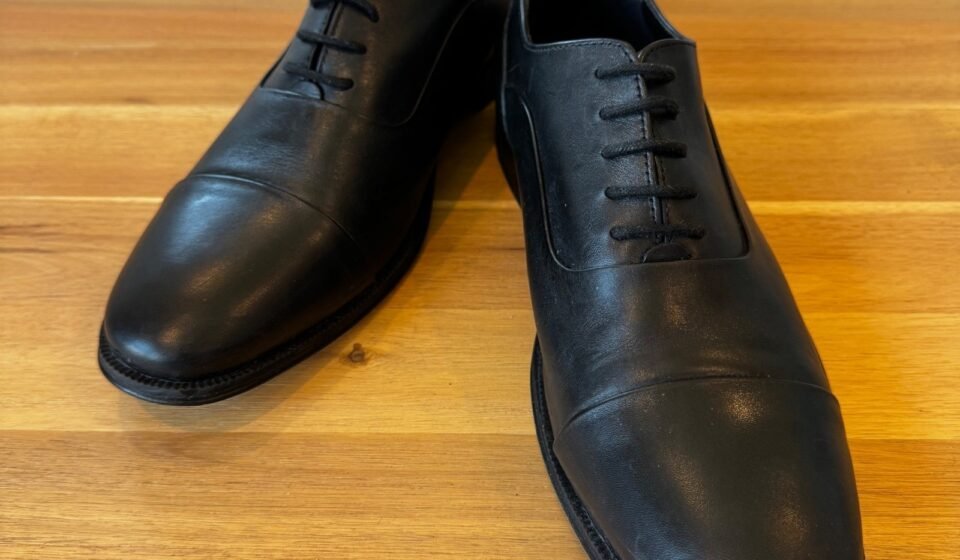 Florsheim Men 8.5M Black Leather Cap Toe Oxford Dress Shoes Classic Professional