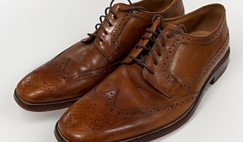 COLE HAAN Oxford Tan Brown Leather Wingtip Dress Shoes Men’s Size 11M C20735